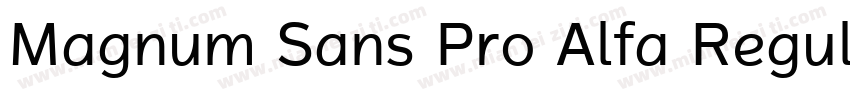 Magnum Sans Pro Alfa Regular 4字体转换